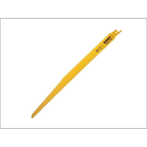 Sabre Blade Fast Cuts Wood with Nails Plastics 305mm Pack of 5 DEWDT2350QZ