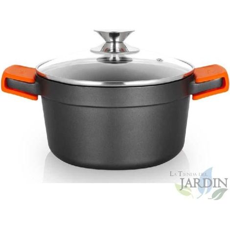 Cocotte profonde en fonte d'aluminium Orbegozo induction complète Ø 20cm