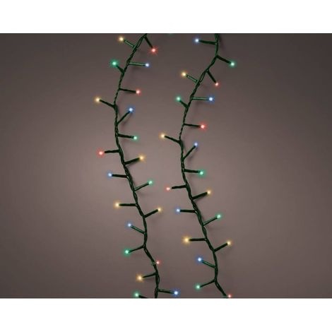 Guirnalda multifunción, uso exterior, led compact, multicolor, cable verde, 750 leds, 21 m (1/5)