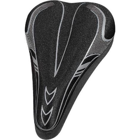 Housse de Siège de Vélo Gel de silice, Housse de Selle de Vélo de Montagne Super Doux pour Hommes et Femmes -Gris (1/3)