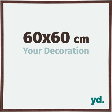 yd. - Cadre photo 60x60 - Brun - Plastique - Annecy