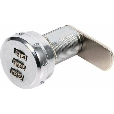 Code Lock, Mechanical Digital Drawer Cabinet Lock, 3-Digit Combination Code in Zinc Alloy for Wardrobe, Cupboard, Drawer, Mailbox (1723mm Wooden Wardrobe) (1/5)