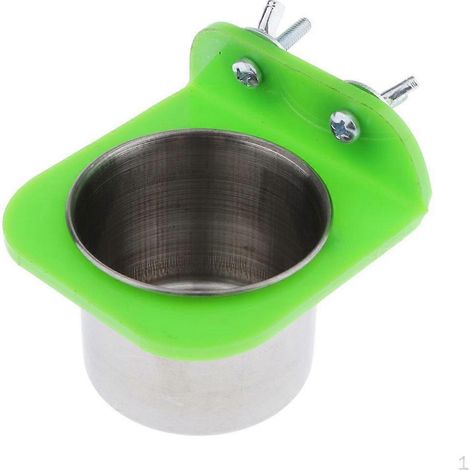 Gamelle pour perroquet, mangeoire suspendue pour cage, abreuvoir S( ) (1/4)