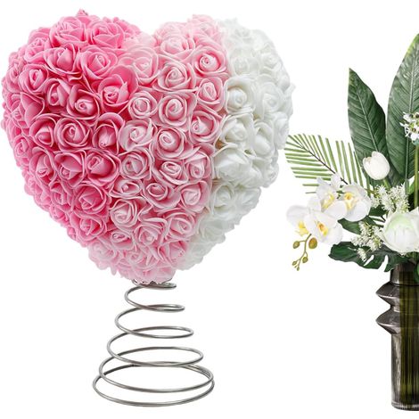 d'arbre De La Saint-Valentin Ornements Décoratifs À Design De Rose  Décoration De D'Arbre En Cœur Pour Mariage, Anniversaire, Fêtes, Soirée, Mur, Maison, Décoration De Porte (1/5)