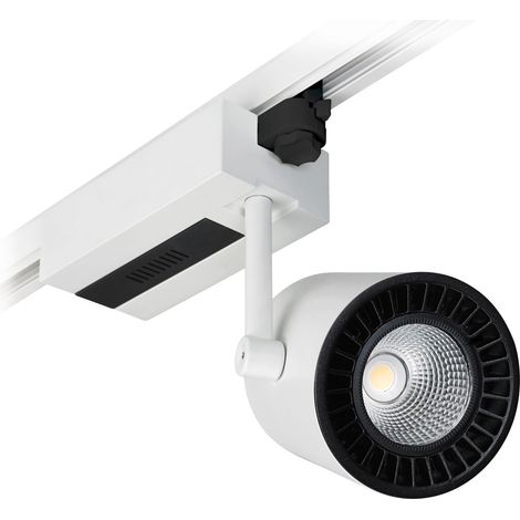 Projecteur rail tilt PROTEUS LED COB 38W 2281lm 40º Blanc