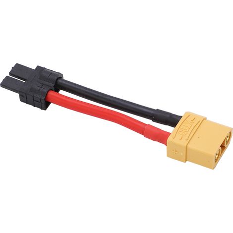 Connecteur RC XT90 Câble 12AWG 10cm Sûr Stable Durable Plastique Cuivre Silicone Souple Mâle vers Femelle (1/5)