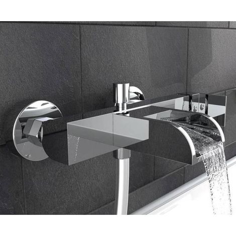 Mitigeur baignoire chromé - Mitigeur cascade - Système encastré - MIT/BAI/IDR/CRO (1/5)