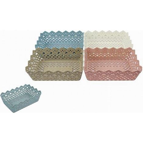 Trade Shop - CESTINO PORTA ALL OGGETTI 29.8X19.8X9.6CM MULTIUSIK 79472 - (1/5)