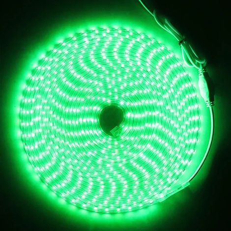 (Vert 1 mètre) Bande lumineuse LED AC 220V, bande lumineuse LED flexible, étanche. (1/5)