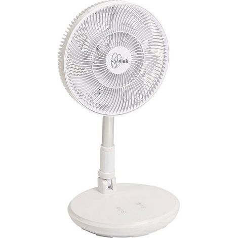 Ventilador de mesa plegable FARELEK Orikaz 15 W blanco con mando a distancia inalámbrico