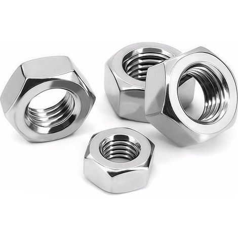écrou M8, 25 Pièces Ecrou Hexagonal Inox DIN934 Ecrous Hexagonaux En Acier Inoxydable V2A A2 Pour Vis, Boulons Et Tiges Filetées (1/5)