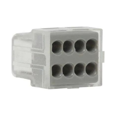 Automatische Klemme 8 Löcher 1.5 bis 2.5 mm² grau 6 Stück