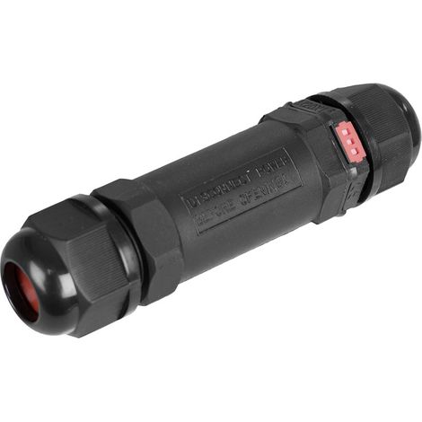 CONECTOR PARA EMPALMES PARA EXTERIOR CON VALVULA ANTICONDENSACION 10x2,6cm 3P IP68 BLACK SERIES SOLERA (RETRACTILADO) CE-3PV (1/2)