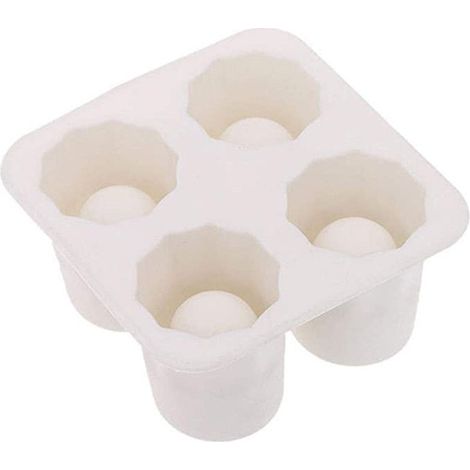 Moule À Glace - Forme Verre À Dégustation - Antiadhésif - 4 Cavités - Pour Boissons Et Préparations Froides (1/5)
