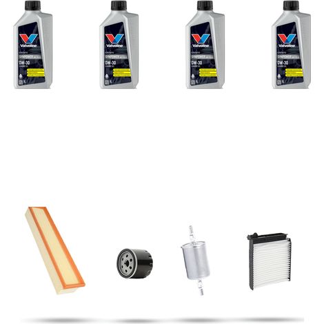 Kit tagliando 4 FILTRI e 4L OLIO compatibile con Dacia Logan 1.6 64kw dal 2004 (1/5)