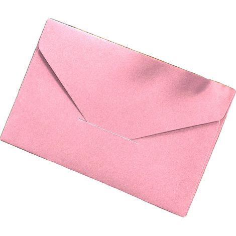 Sobres de papel, material kraft, ideales para invitaciones y tarjetas, 100 unidades, color rosa. (1/2)