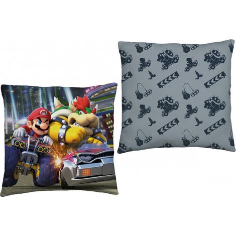 Coussin Carré Nin Super Mario Course - 40 cm x 40 cm (1/2)