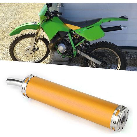 Silencieux en Acier Inoxydable 20mm pour Moto 2 Temps - Pièce Modifiée Dorée (1/5)