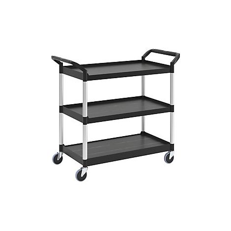 Mesa Rodante 3 Plataformas De Carga L 560 X An 450 Mm Negro/ (1/5)