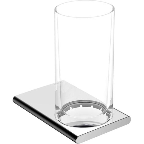 KEUCO EDITION 400 porte-verre, verre cristal véritable, (1/4)