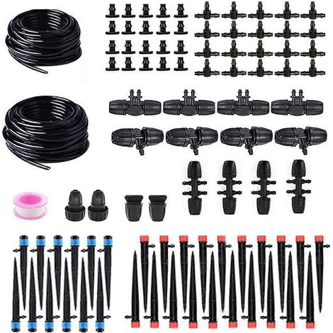 Système d'irrigation goutte à goutte réglable à connexion rapide pour plates-bandes surélevées-- (1/5)