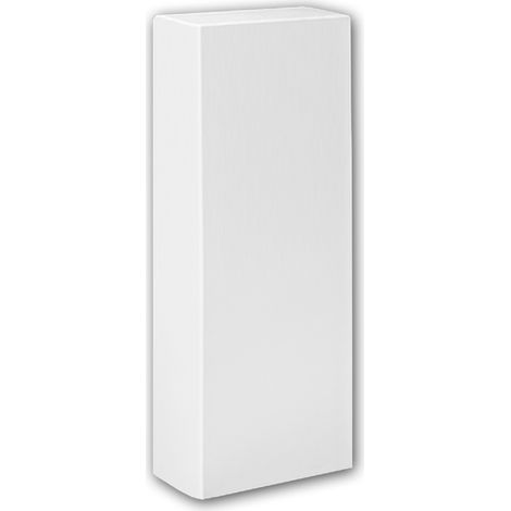 Profhome Decor – Pied de demi-colonne décoratif blanc 69,6x13,8x27,7 cm – Mousse de polyuréthane rigide – Résistant à la déformation