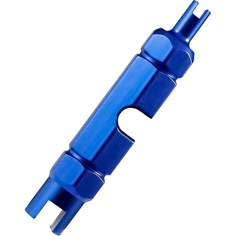 Démonte Obus de Valve Vélo En Alliage d'Aluminium, Valve Core Outil de Démontage de Vélo, Outil de Démontage de Valve de Pneu, Valve Core Remover, Retrait du Noyau de Valve Presta et Schrader (1/5)