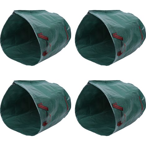 Bolsa grande y resistente para residuos de jardín, fabricada en polipropileno, con una capacidad de 270 litros (50 kg), 76 cm de alto y 67 cm de diámetro. (1/5)