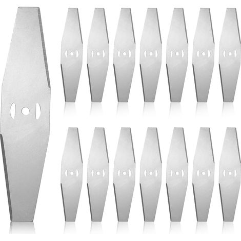 15 Pièces Lames De Rechange Pour Tondeuse à Gazon, Lame Coupe Bordure, Lames Coupe Herbe, Lames de Rechange pour Coupe Bordure Accessoires, lames de rechange en métal pour débroussailleuse électrique (1/5)