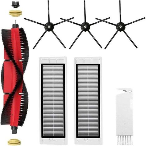 Ensembles d'accessoires pour Roborock S5 Max S6 Max S6 Pure S6 MaxV S50 S51 S55 S60 S65 S5 S6 Pièces de rechange pour Robobock S5 Max 1 Brosse Principale, 3 Brosse latérale, 2 Hepa Filtres (1/4)
