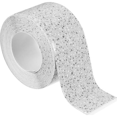 Striscia sigillante autoadesiva e impermeabile per vasche da bagno, WC, cucine, bagni e vasche grigio scuro (1/5)
