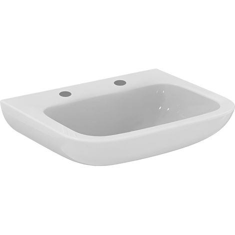 Armitage Shanks Portman 21 Wall Hung Basin with Overflow 600mm Wide - 2 Tap Hole (1/2)
