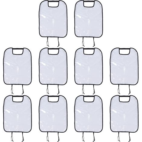 10pcs Housse Protection Dossier Siège Auto Anti-Saleté Enfant Bébé Tapis Pieds Noir Voiture SUV Camion (1/5)
