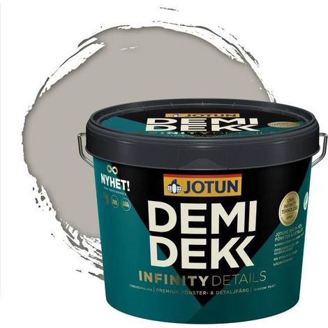Peinture Bois - DEMIDEKK INFINITY DETAILS - Lasure Opaque Satinée - RAL 7044 - 3L (1/2)