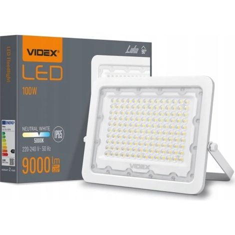 Proiettore alogeno 100W luce neutra 5000K 9000lm IP65 LUCA Videx (1/5)