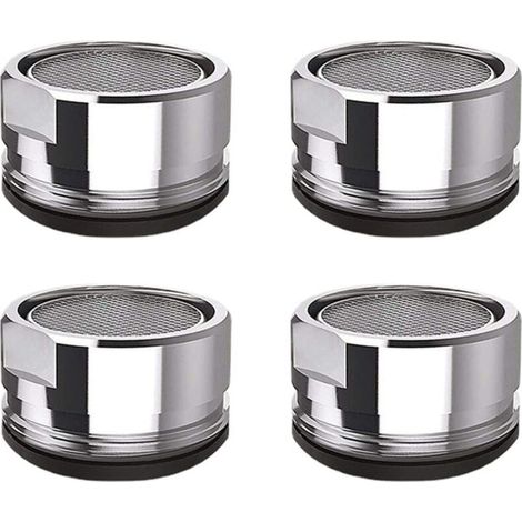 4 Pcs Mousseur Robinet M24 Filtre de Robinet en Acier Inoxydable Aérateur de Robinet Filtre de Robinet de Salle de Bain de Cuisine (1/5)