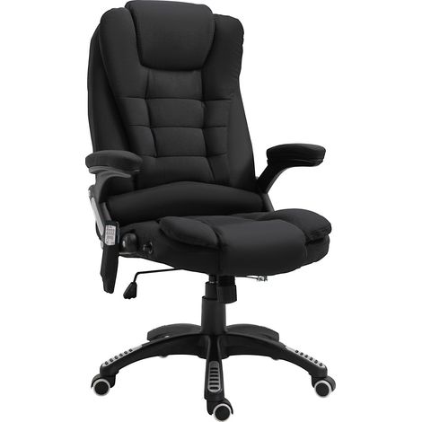 Sedia da ufficio ergonomica nera con massaggio e riscaldamento HOMVRA (1/3)