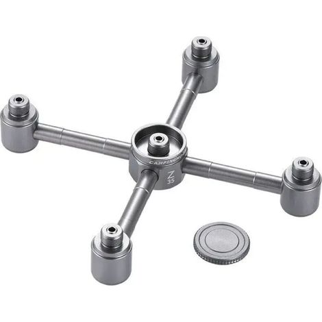 Adaptateur pour réchaud de camping extérieur, une à trois sorties, réservoir d'air en alliage d'aluminium, tête de conversion 3/4/5, connecteur convertisseur pour réchaud de camping portable (1/5)