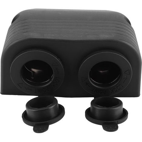 Prise Allume Cigare USB, 12/24V Prise Allume Cigare Voiture étanche avec Double Prise d'alimentation USB pour Voiture Marine Moto Bateau VTT (1/5)