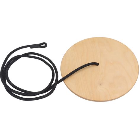 Balançoire à corde en forme de disque, plateforme circulaire en bois réglable, balançoire à corde d'escalade, adaptée à une utilisation extérieure dans la cour arrière, 78,7 pouces. (1/5)