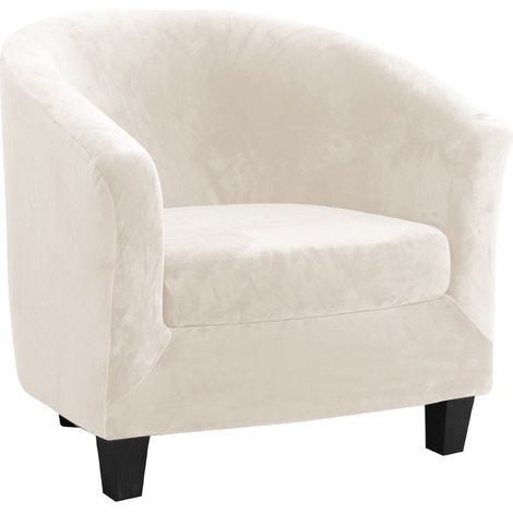 Housse de canapé amovible avec accoudoirs, housse pour canapé une place, haute élasticité, texture confortable, ensemble deux pièces (housse de canapé + housse de coussin d'assise), coloris -12 (1/5)