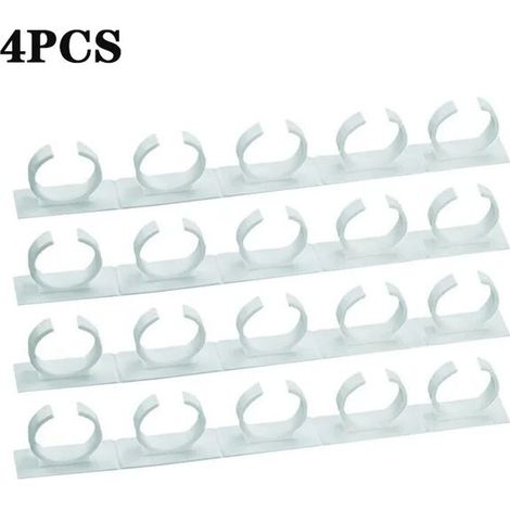 Étagère à bouteilles d'épices Étagère de rangement de cuisine Support de bocaux à fixation murale Outils Pince en plastique Étagère à bocaux Crochets de porte d'armoire Ingrédient Épice 4PCS (1/5)