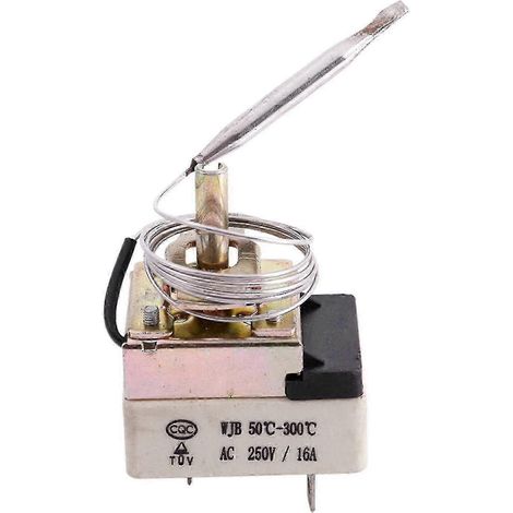 Thermostat capillaire 16 A 250 V 50-300 °C 3 broches NC compatible avec les fours électriques (1/5)