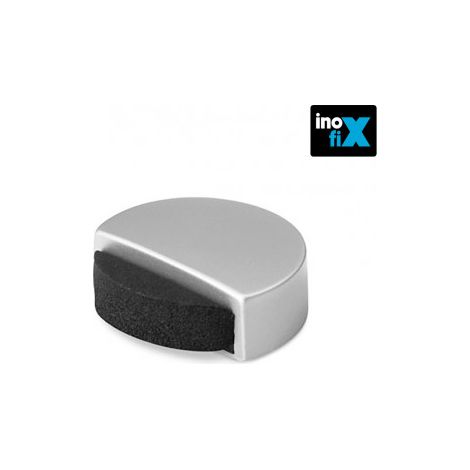 Tope adhesivo silencioso cromo mate Blíster INOFIX