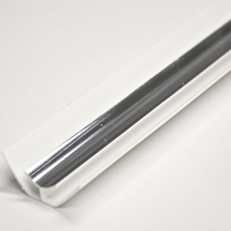 Norma Panel Internal Corner Fixing Ceiling Trim Chrome 2400mm X 10mm