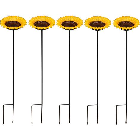 Cast Iron Wild Bird Sunflower Dish Bird Feeder (Set of 5) (1/5)