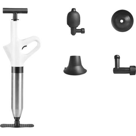Abflussreiniger, Rohrreinigungswerkzeug, geeignet für Badewannen, Toiletten, Duschräume und Waschbecken (weiß). (1/5)