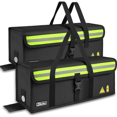 2x E-Bike Akkutasche feuerfest, wasserdicht, explosionssicher, 51x16x16cm (1/5)