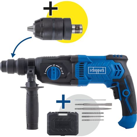 Tassellatore Elettrico Cemento 1050W SDS Plus 2J Scheppach dh2280 (1/5)