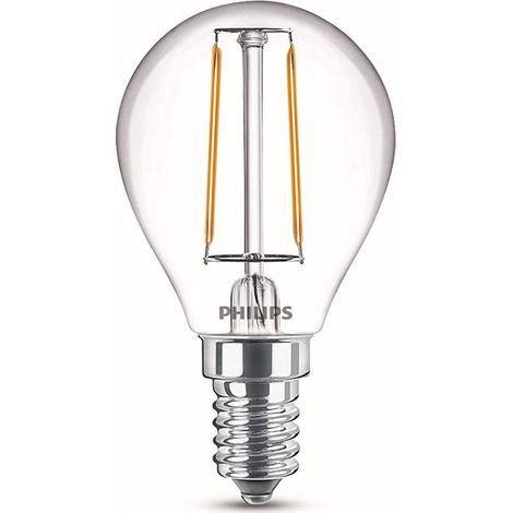 ampoule LED Equivalent 25W, E14, Blanc chaud non dimmable, verre, lot de 2 (1/5)